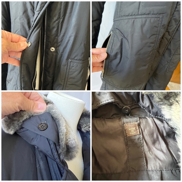 POST CARD COAT 12 WINTER SNOW ITALIAN GLAM LUXURY SKI RESORT VACATION PARKA CHIC - Picture 11 of 12